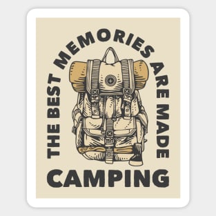 The Best Memories Are Made Camping Sticker